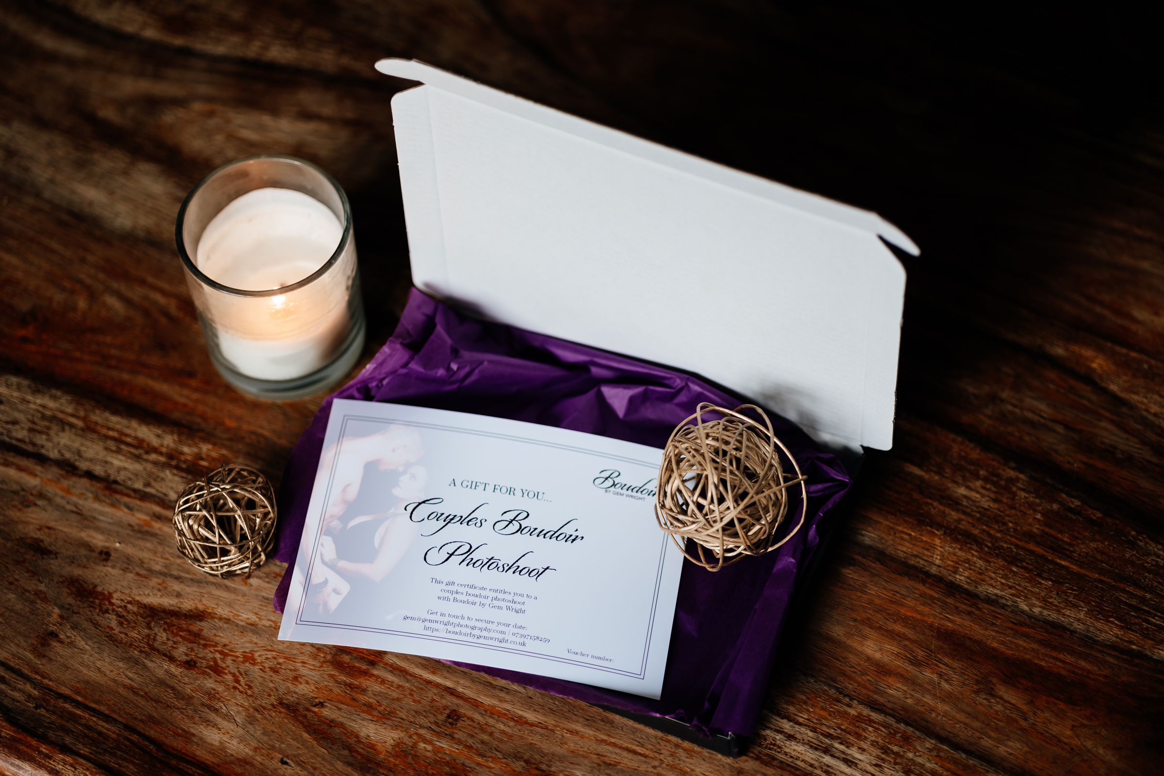 boudoir gift vouchers